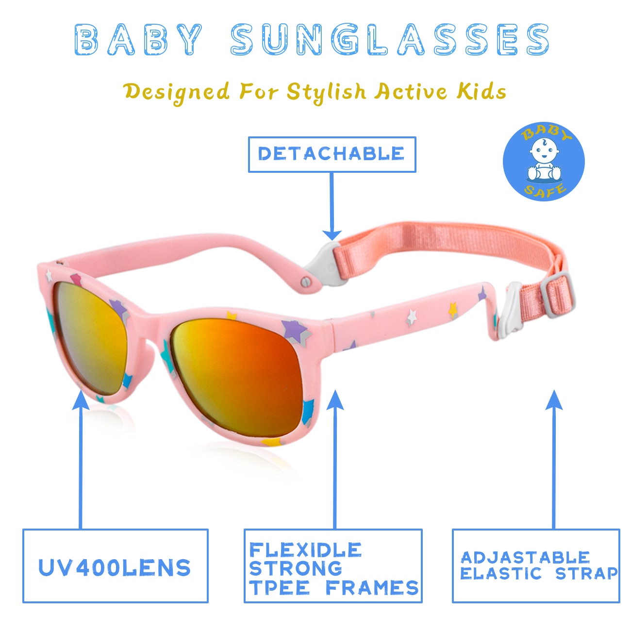 Kids sunglasses with strap online