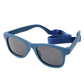 Baby Sunglasses: Chic Navy Blue-Framed Sunglasses with Grey Lenses, Adjustable Strap, Ideal for 0-24 Months